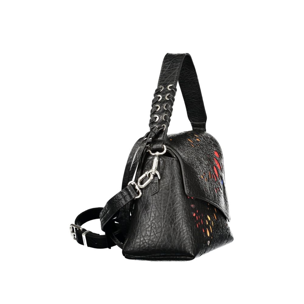 Black Polyurethane Women's Bag