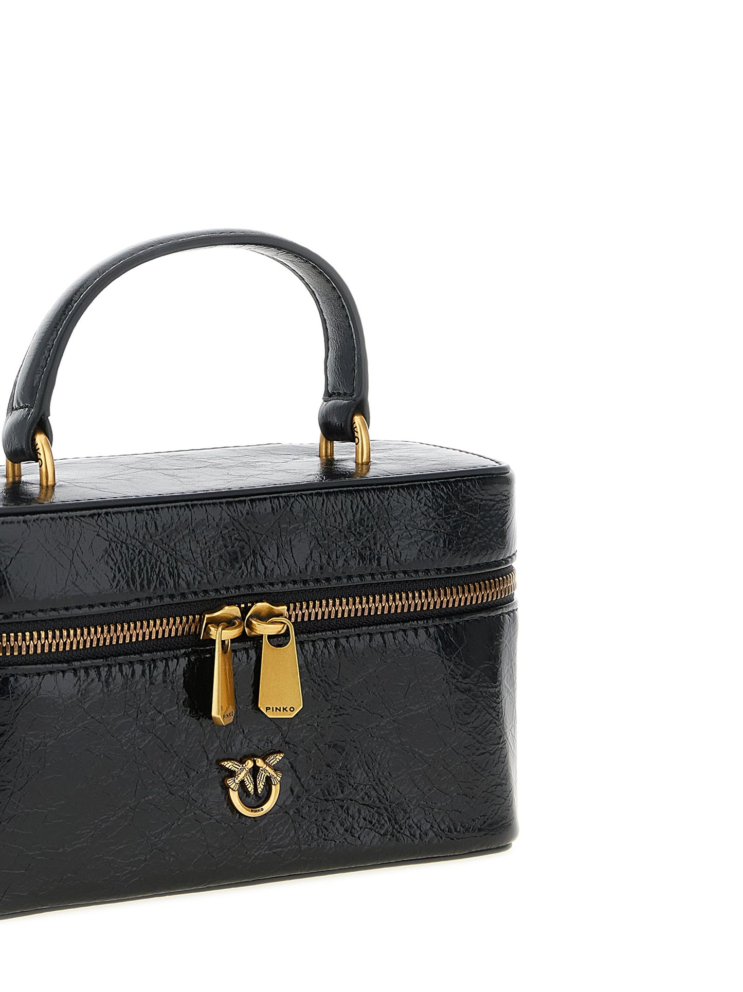 Black Calfskin Crossbody Bag