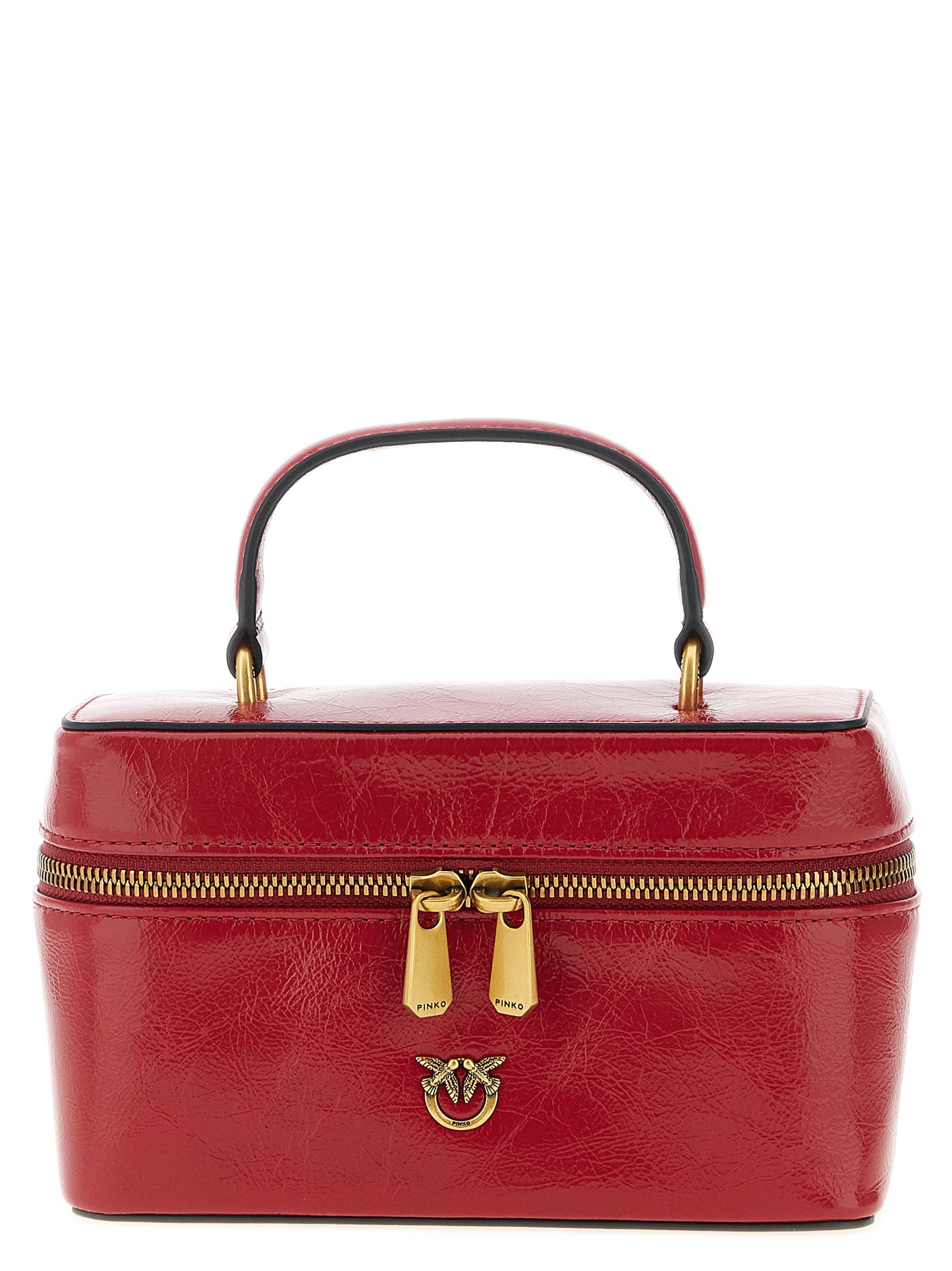 Red Calfskin Crossbody Bag