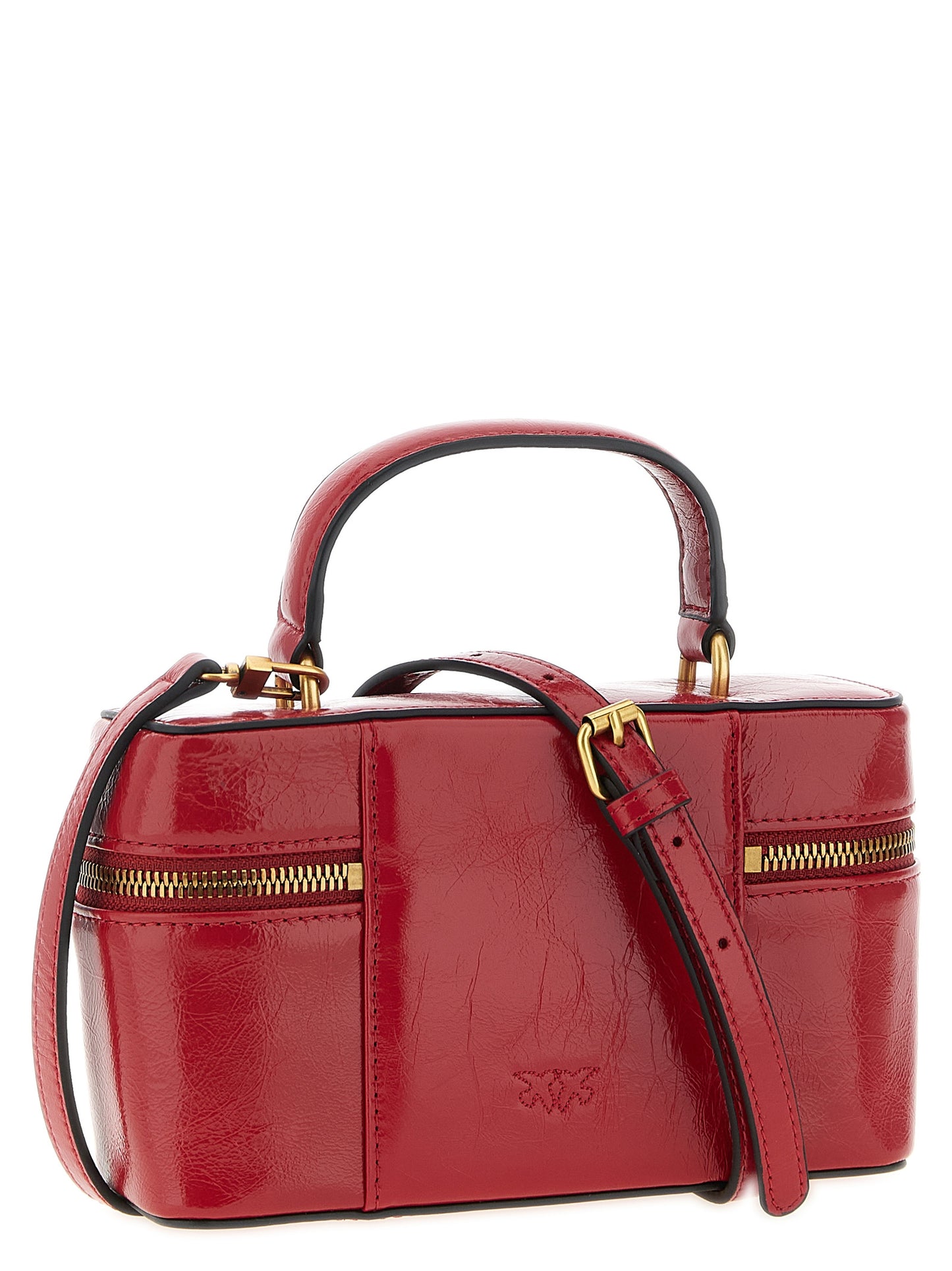 Red Calfskin Crossbody Bag