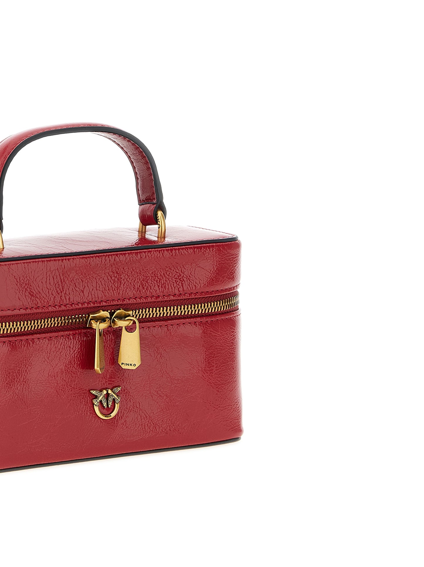 Red Calfskin Crossbody Bag