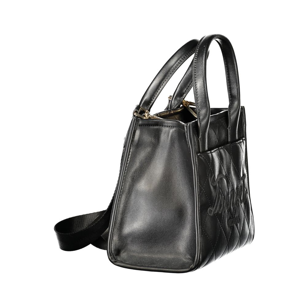 Black Polyurethane Women's Bag