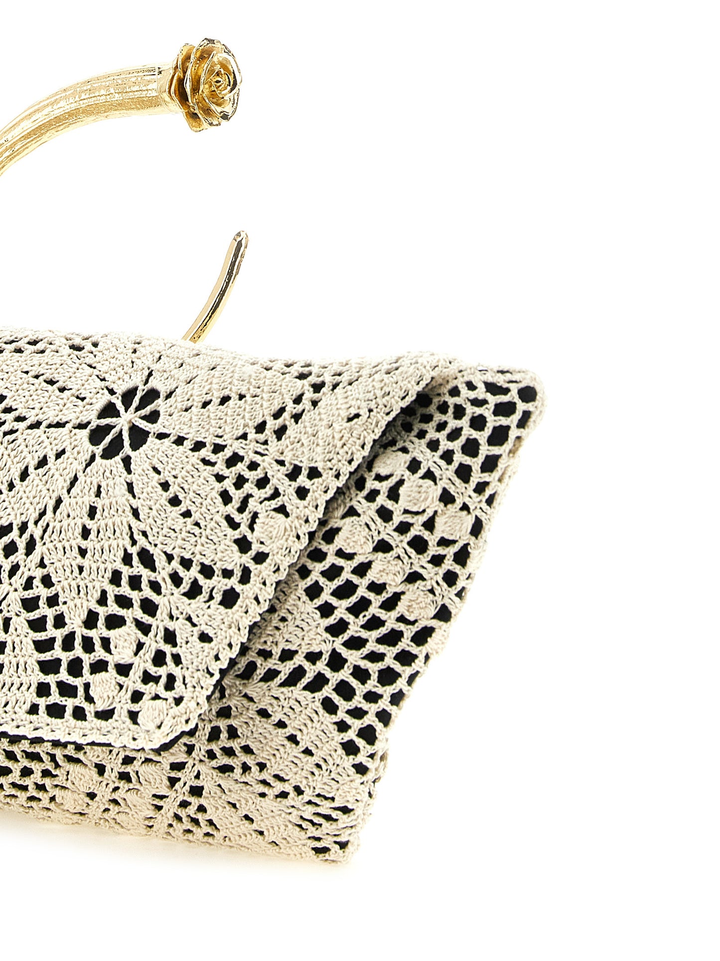 Bicolor Silk Clutch Bag