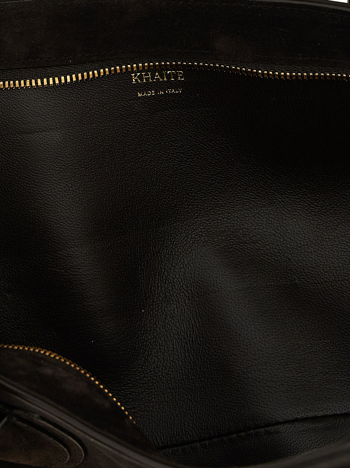 Brown Calfskin Shoulder Bag