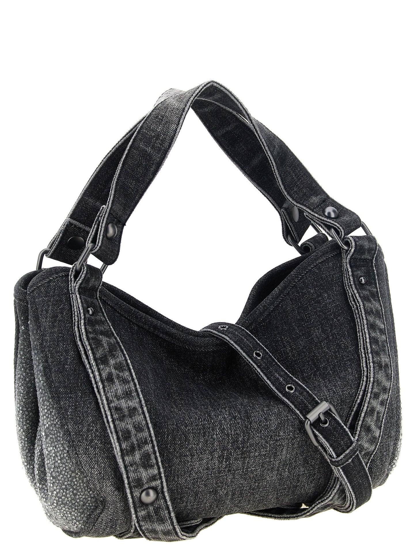 Black Cotton Handbag