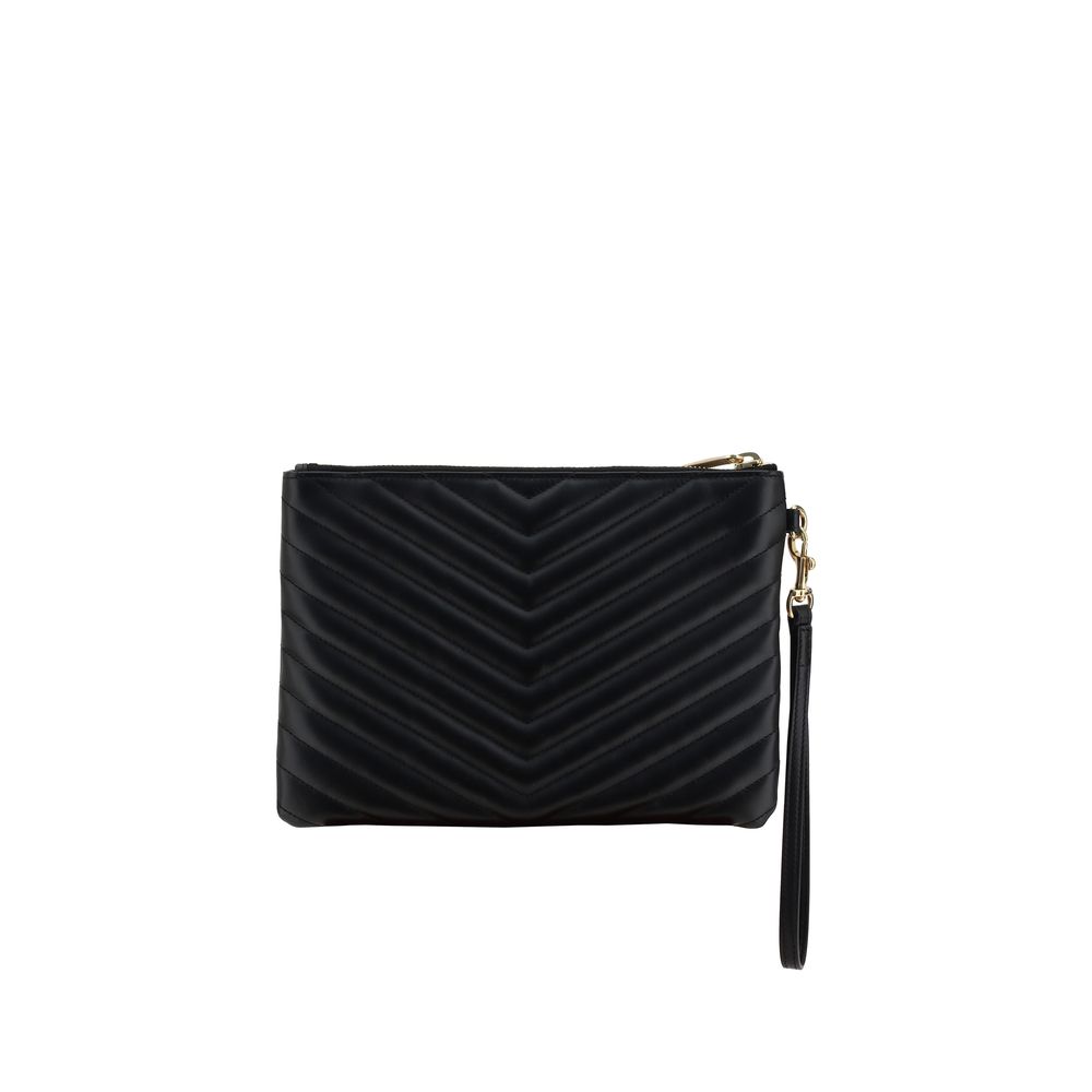Black Calf Leather Bos Taurus Clutch Bag