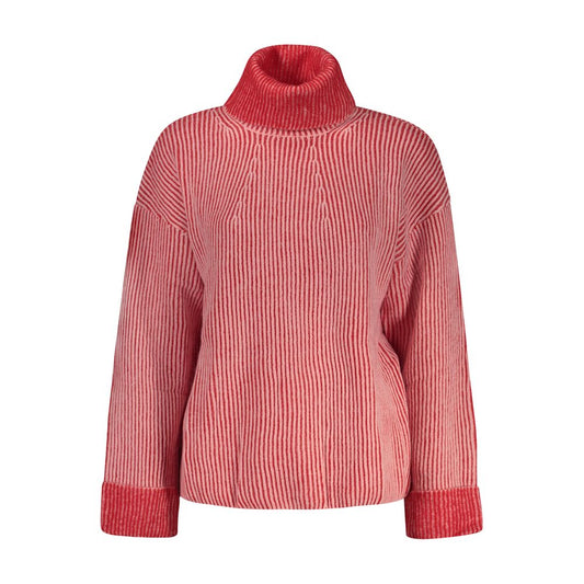 Red Acrylic Woman Sweater