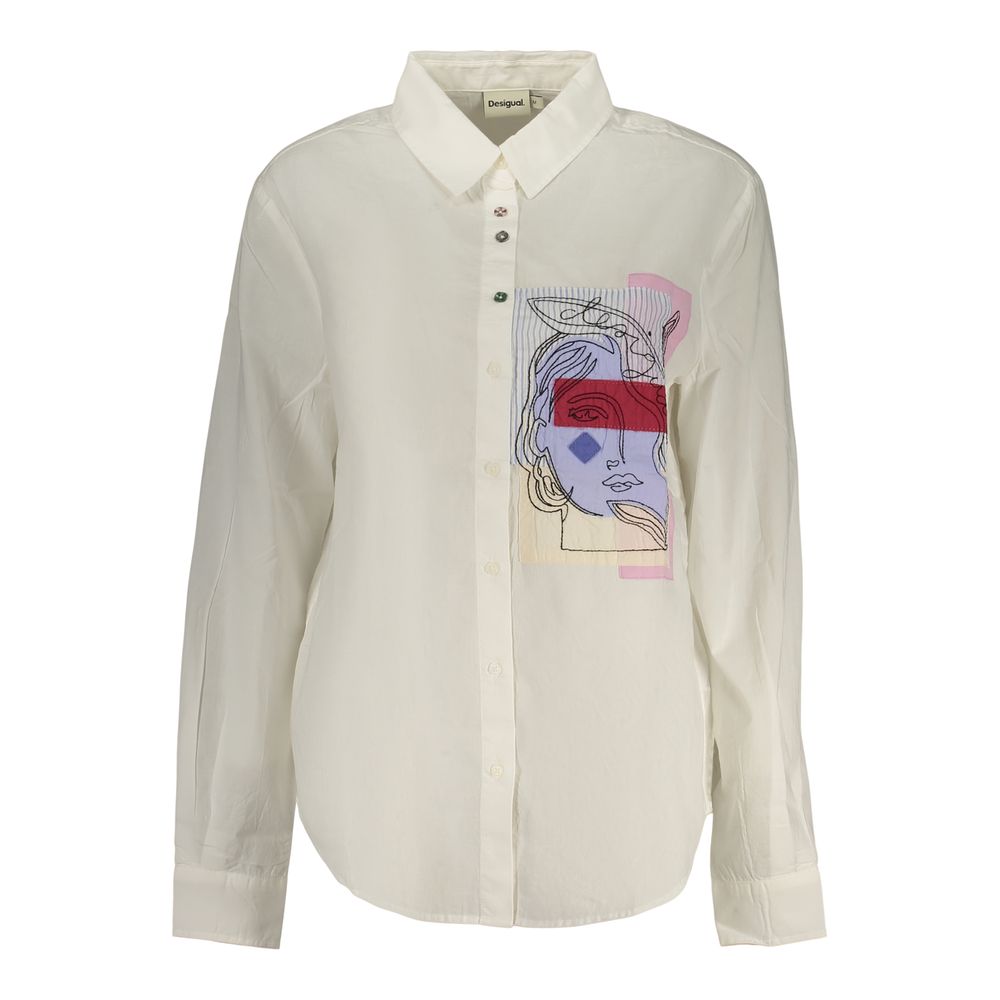 Bianco Cotton Women's Shirt