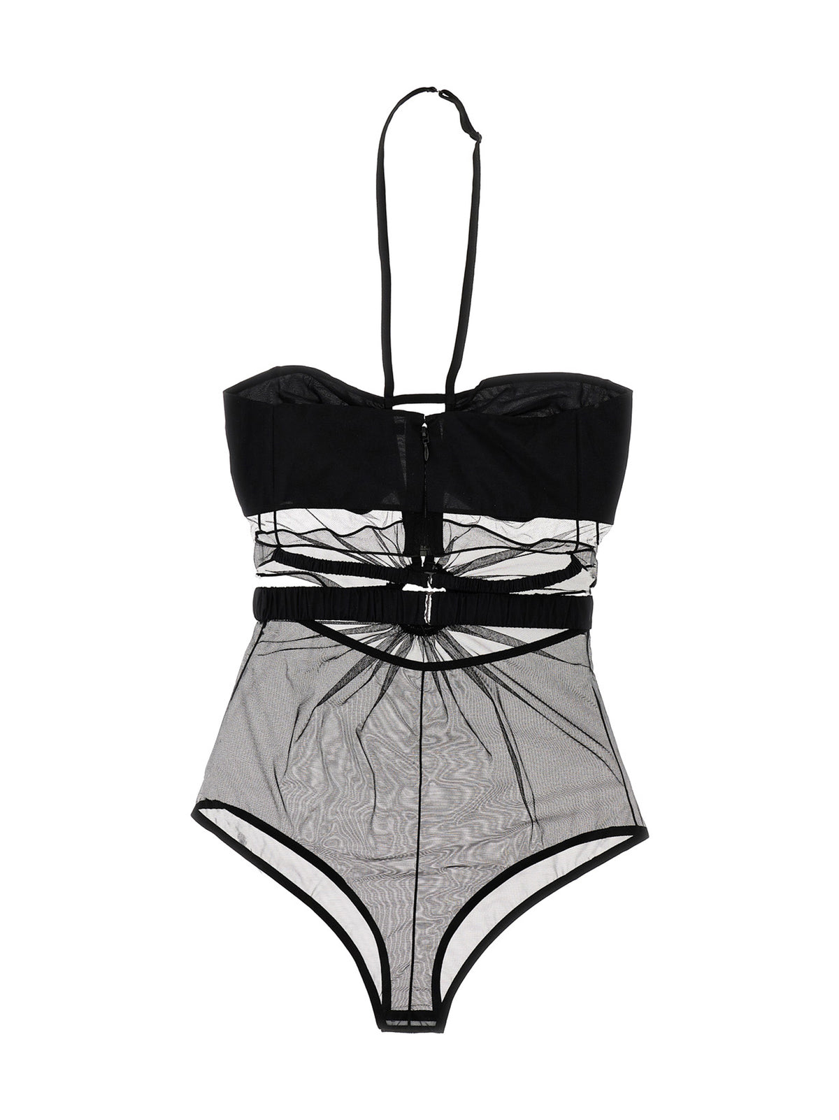 Black Polyamide Bodysuit