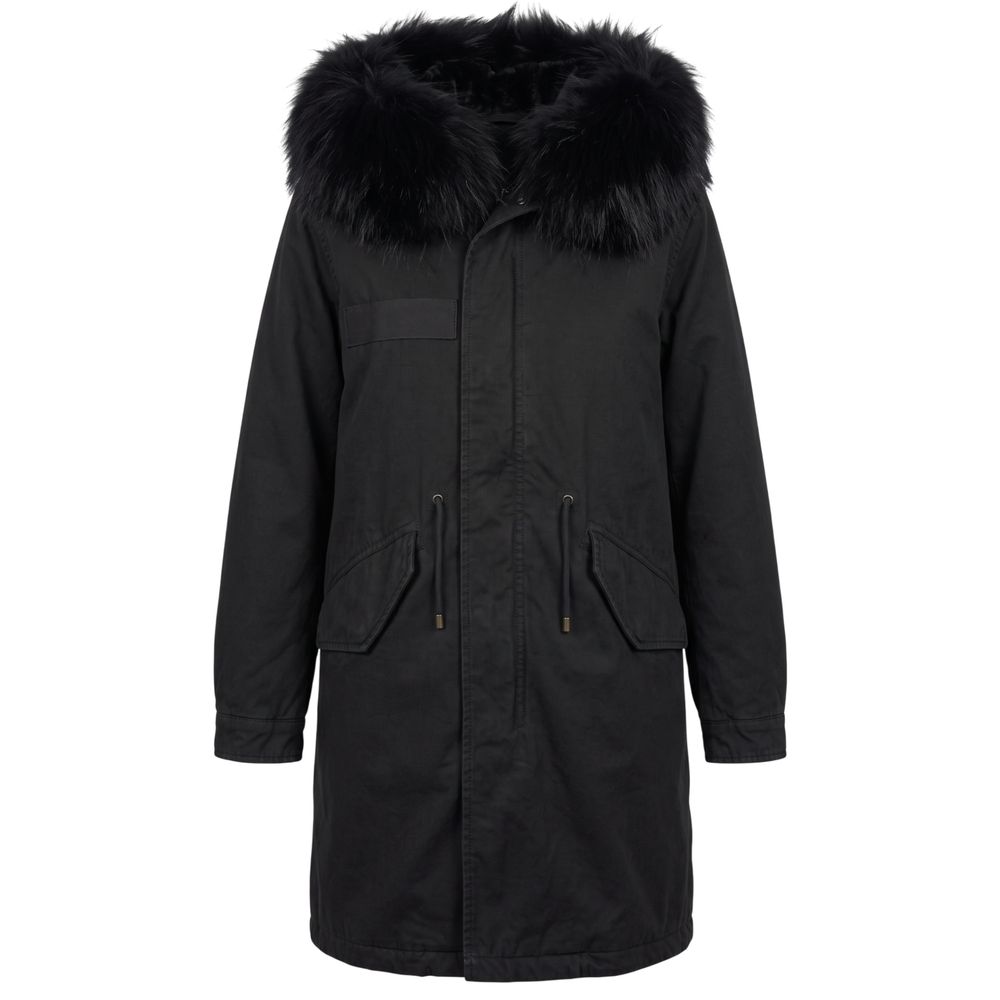 Black Cotton Women Jacket