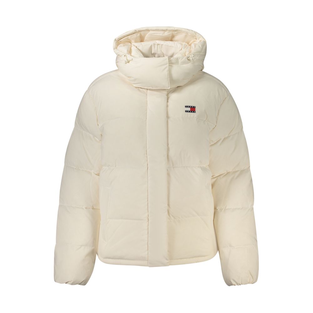 White Polyester Women's Jacket