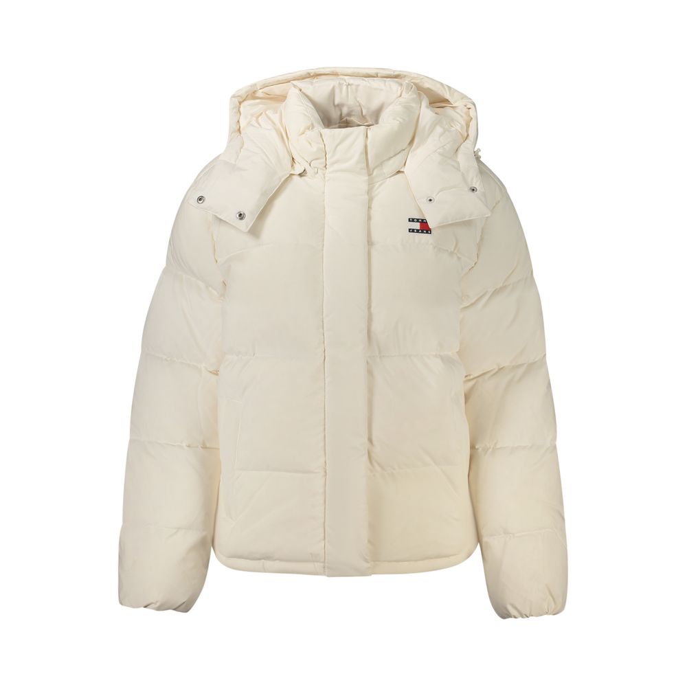 White Polyester Women's Jacket
