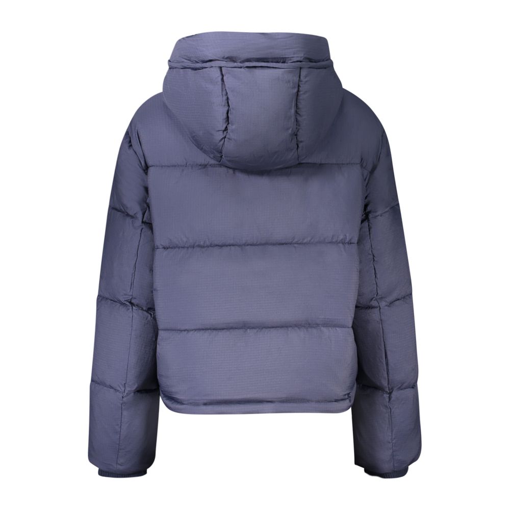 Blue Polyester Womens Jacket