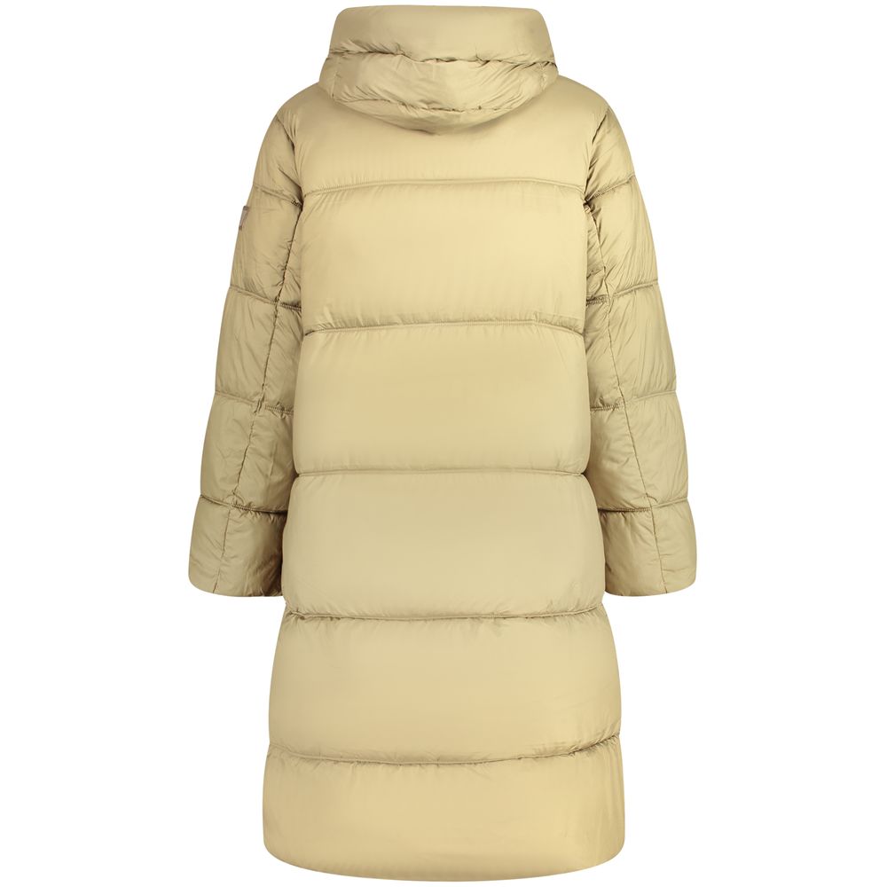 Verde Poliestere Donna Jacket with Hood and Pockets