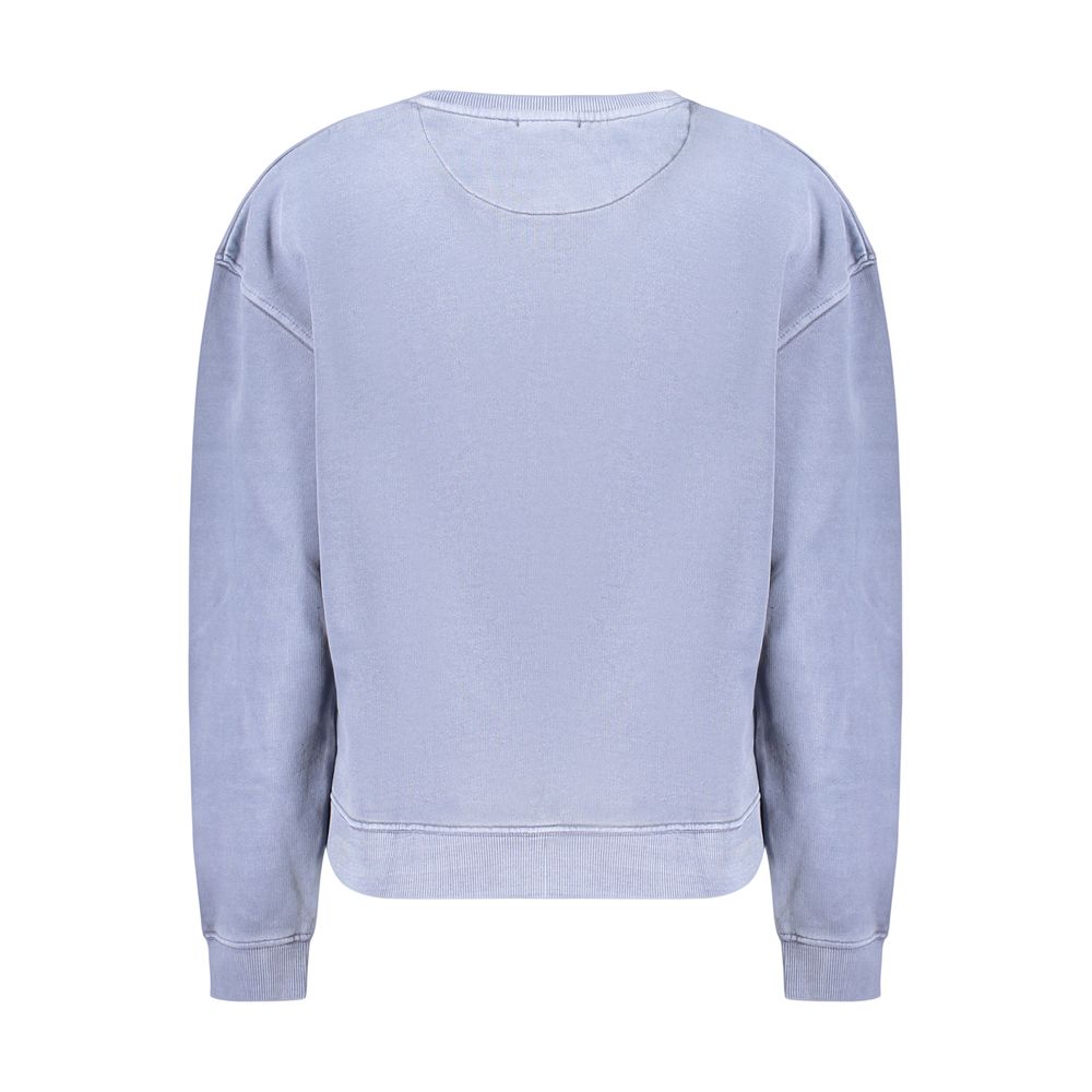 Blue Cotton Women's Sweatshirt