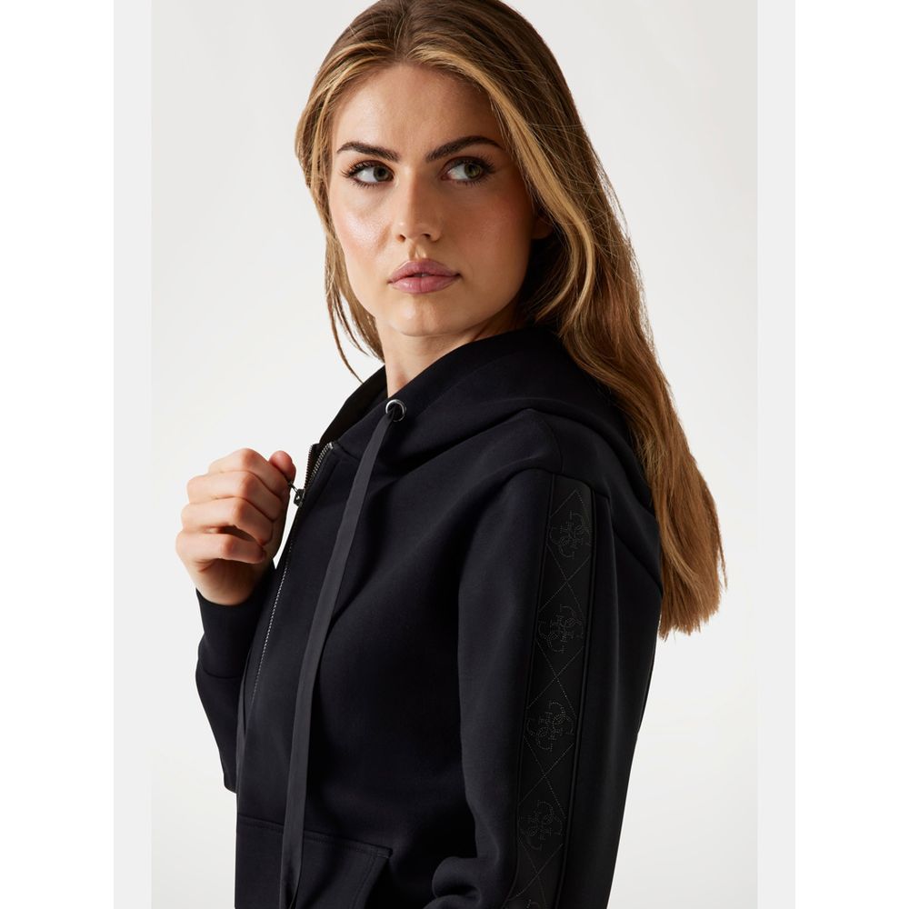 Black Polyester Sweatshirt