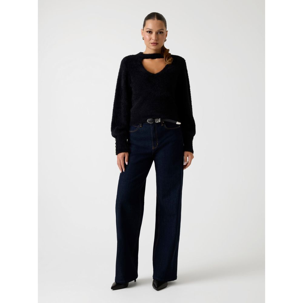 Black Polyester Sweatshirt