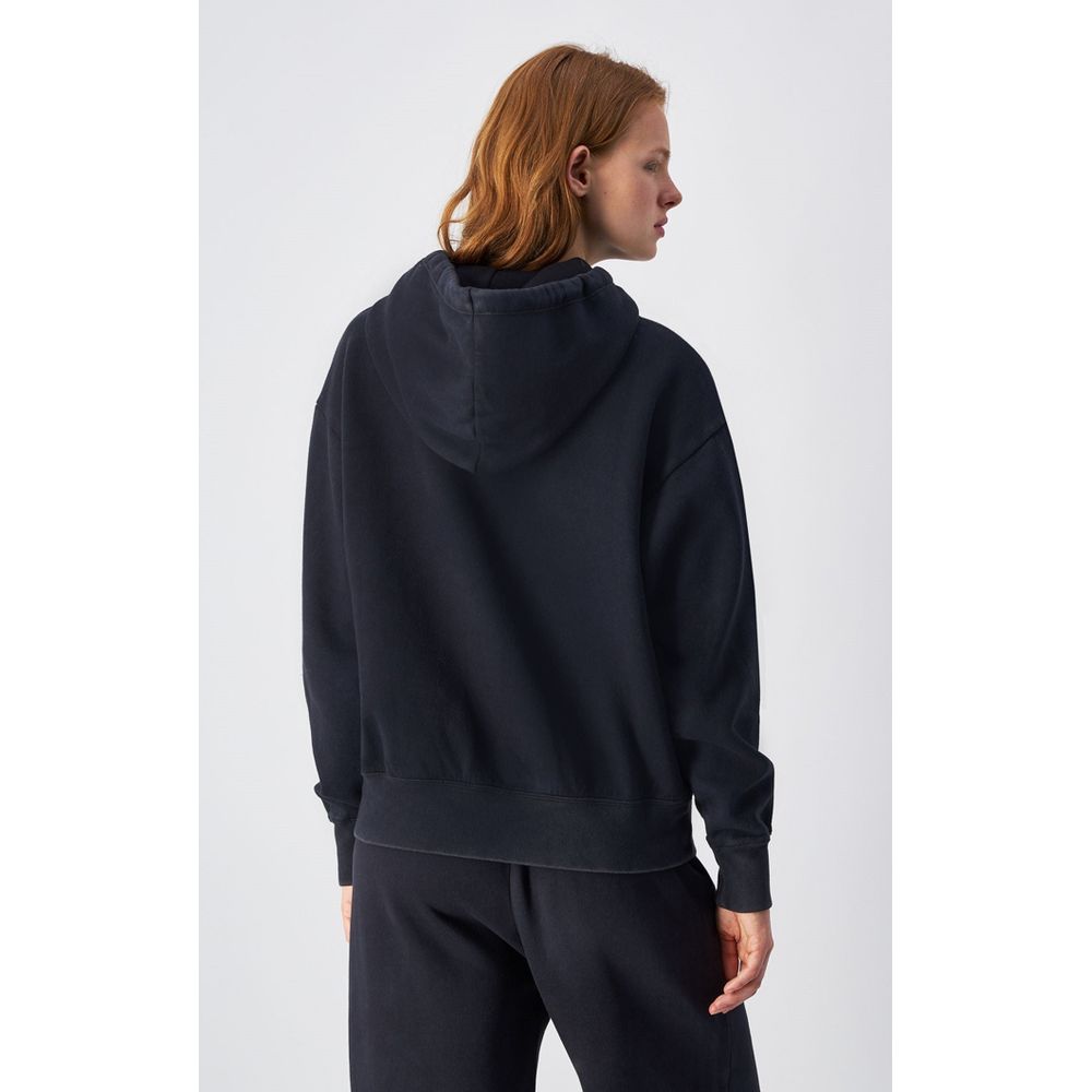 Black Cotton Sweatshirt