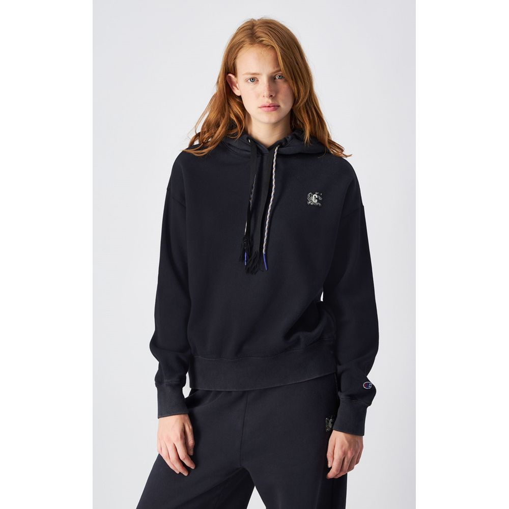 Black Cotton Sweatshirt