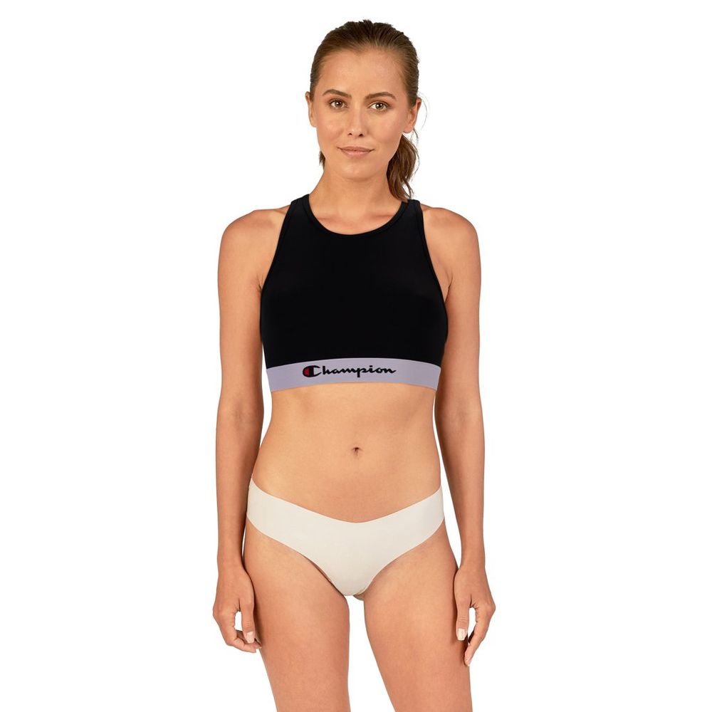 Black Polyester Sport Bra