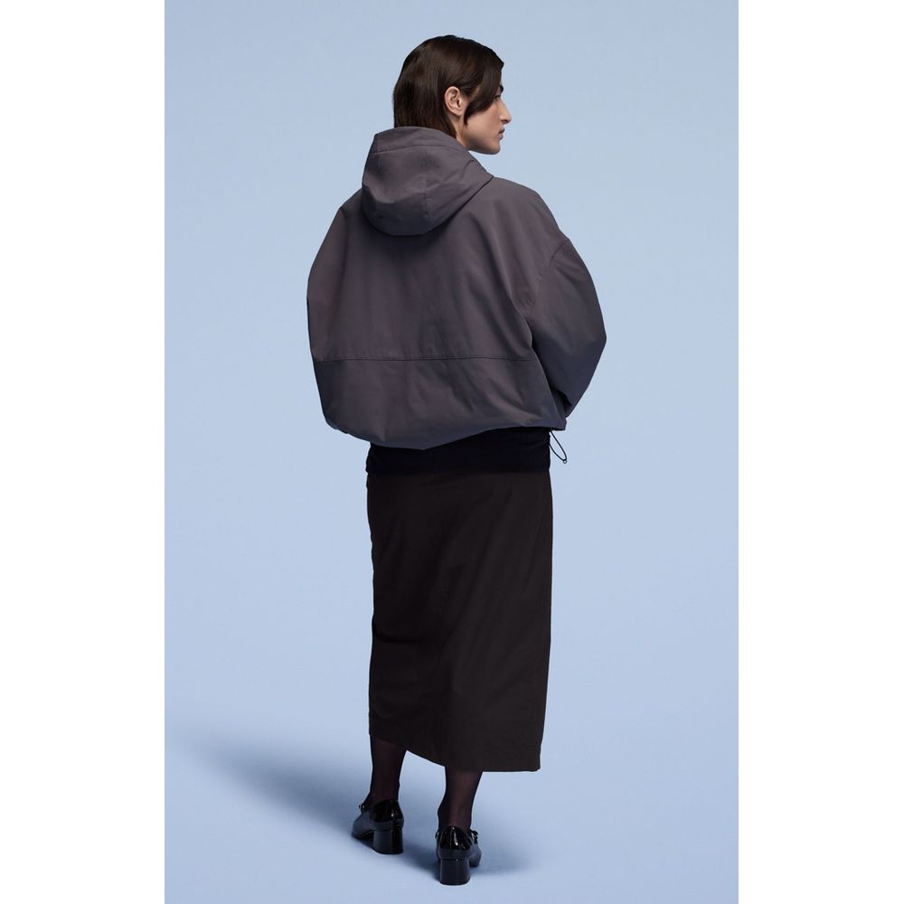 Blue Polyester Shell Jacket