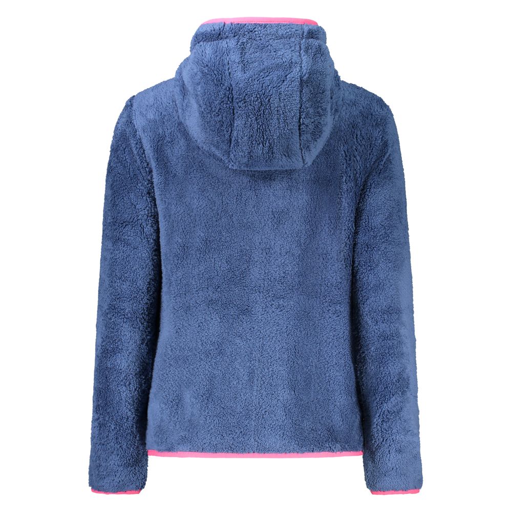 Blue Polyester Womens Sweatshirt