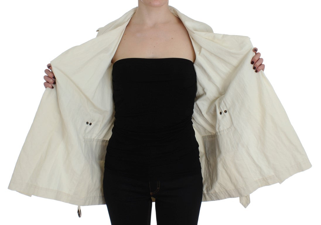 White Trench Coat Jacket