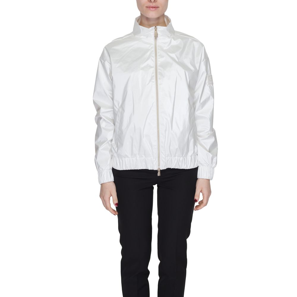 White Polyester Shell Jacket