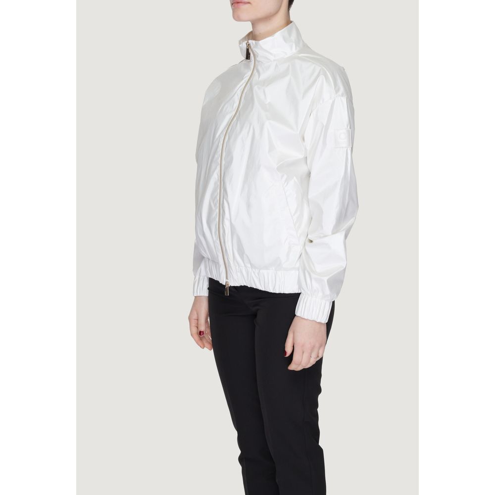 White Polyester Shell Jacket