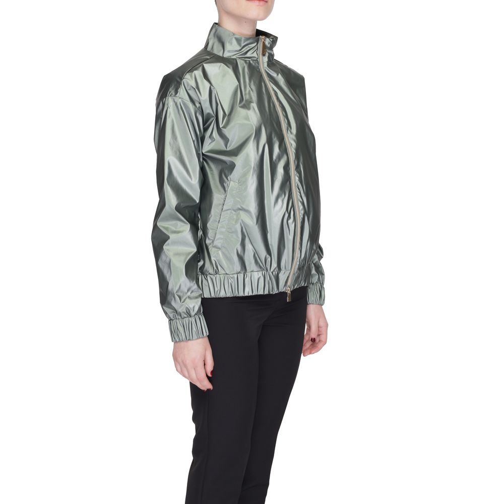 Green Polyester Shell Jacket