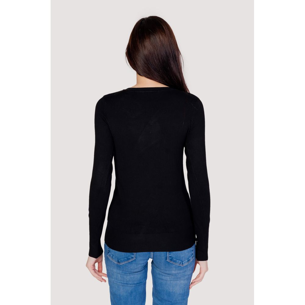 Black Cotton Sweatshirt
