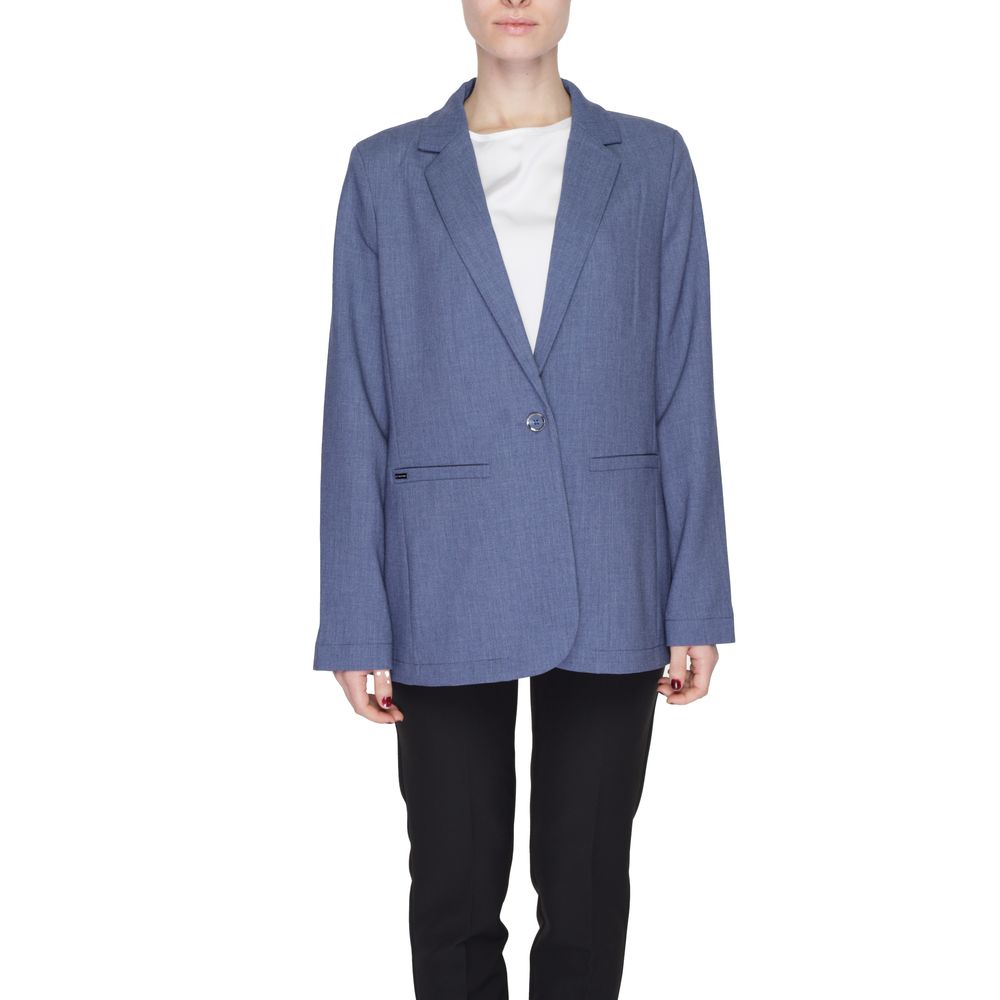 Blue Polyester Blazer
