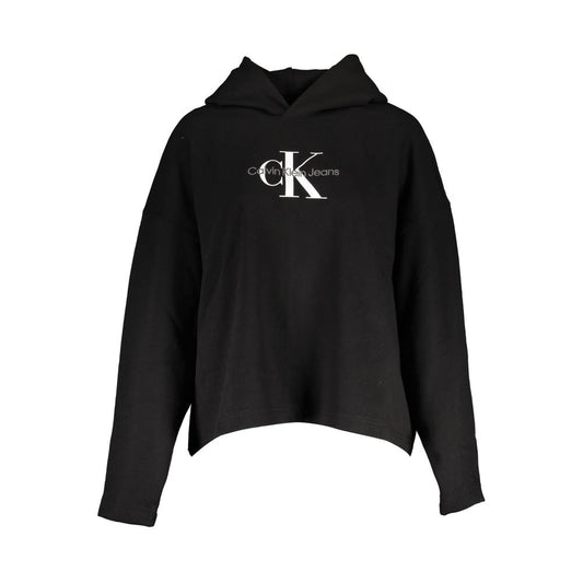 Black Cotton Women's Hoodie