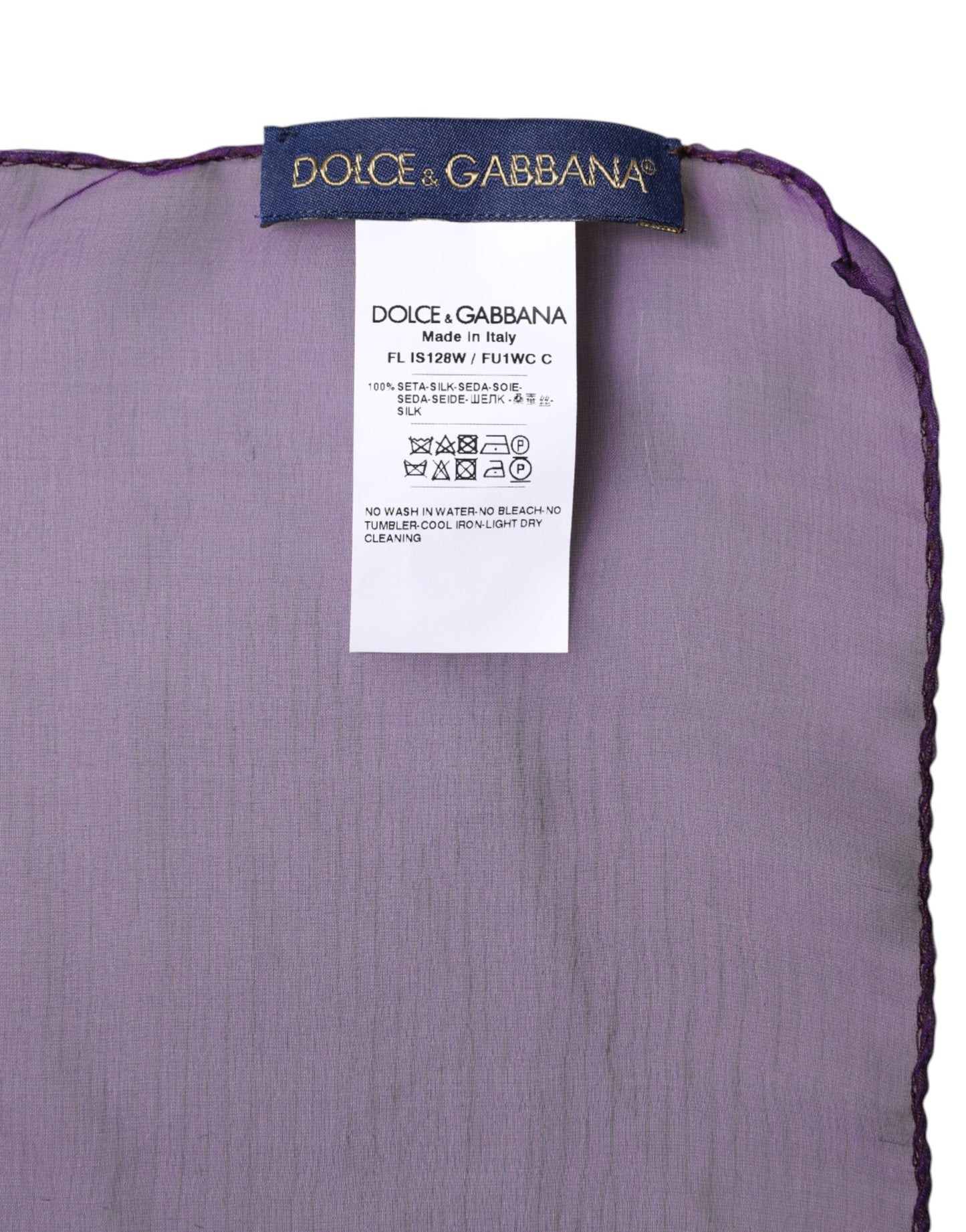 Purple Silk Rectangle Wrap Shawl Scarf