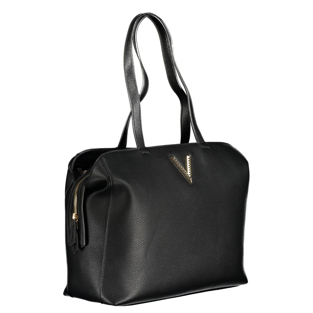 Black Polyurethane Women's Bag