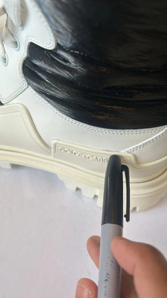 White Padded Mid Calf Lace Up Boots Shoes