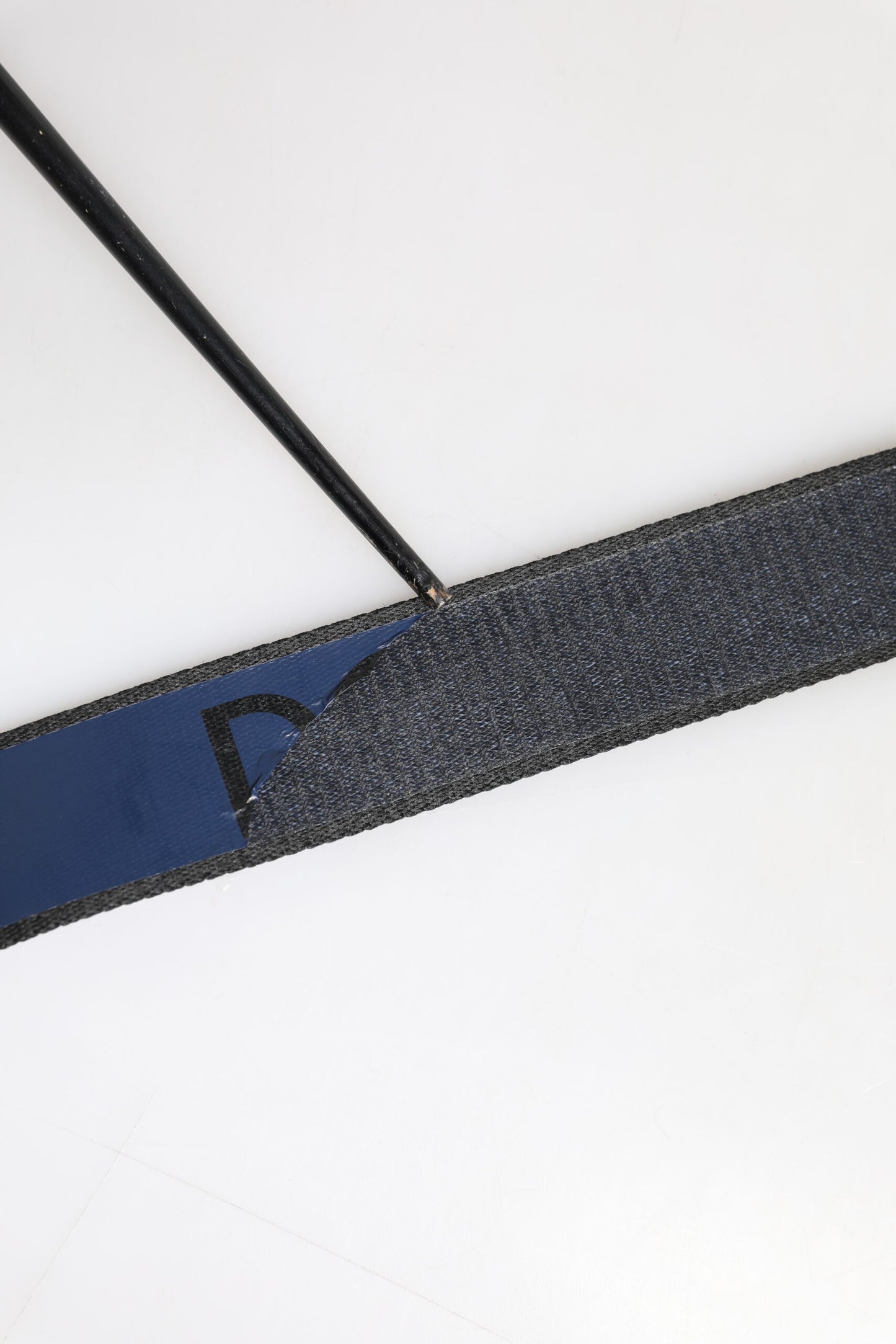 Black Blue DG Logo Silver Metal Buckle Belt