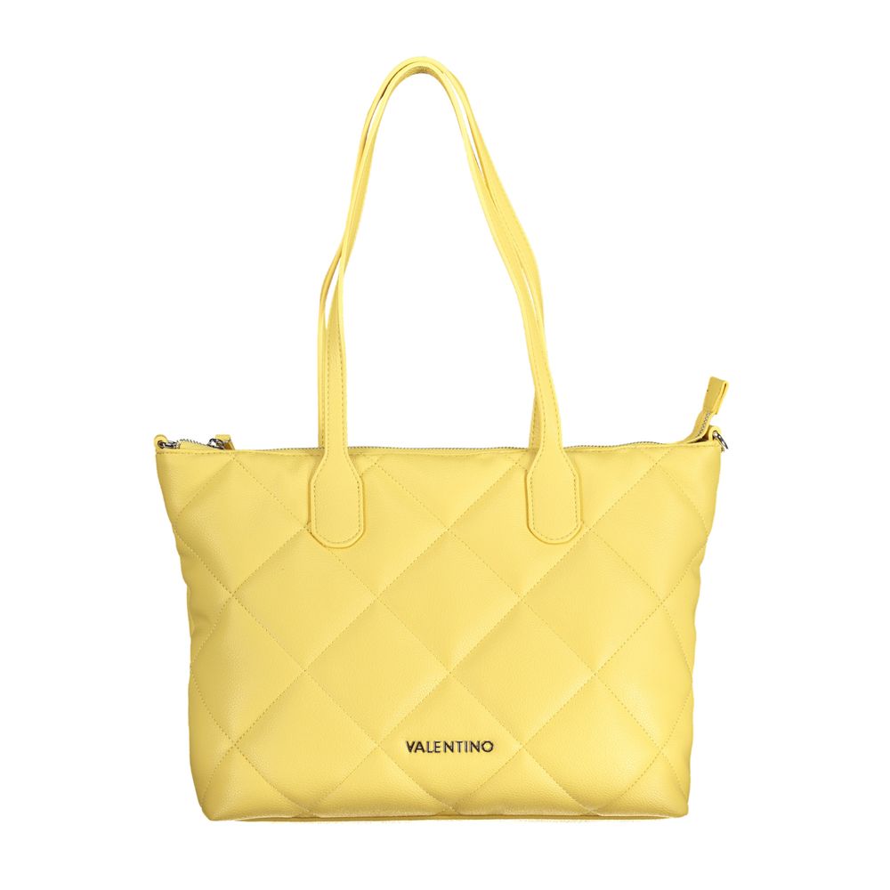 Yellow Polyurethane Women's Bag