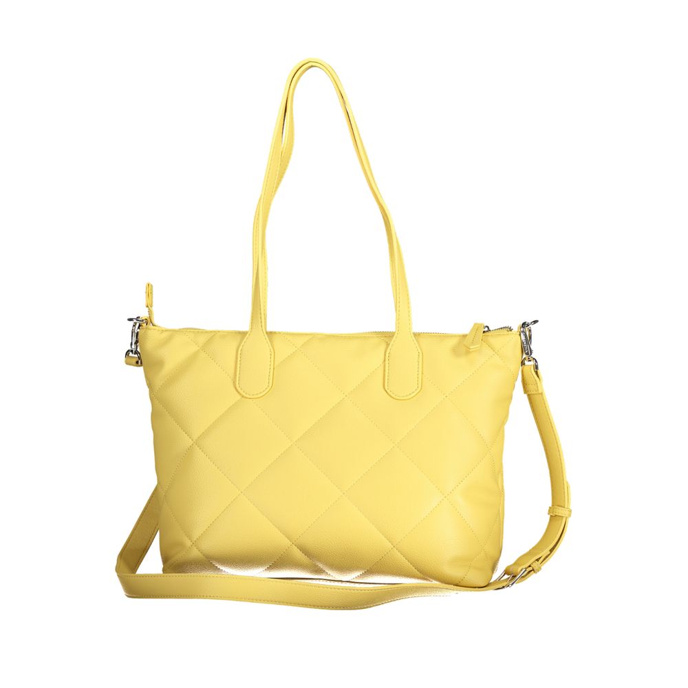 Yellow Polyurethane Women's Bag