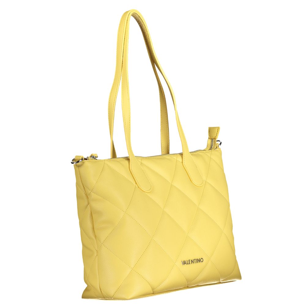 Yellow Polyurethane Women's Bag