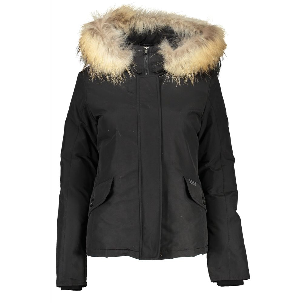 Black Cotton Women's Jacket