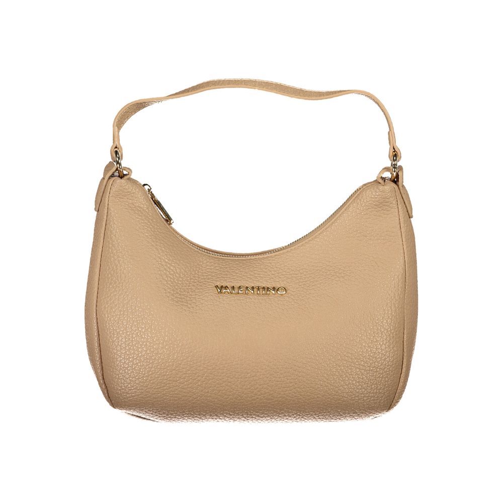Beige Polyurethane Women's Bag
