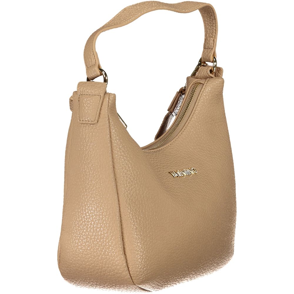 Beige Polyurethane Women's Bag