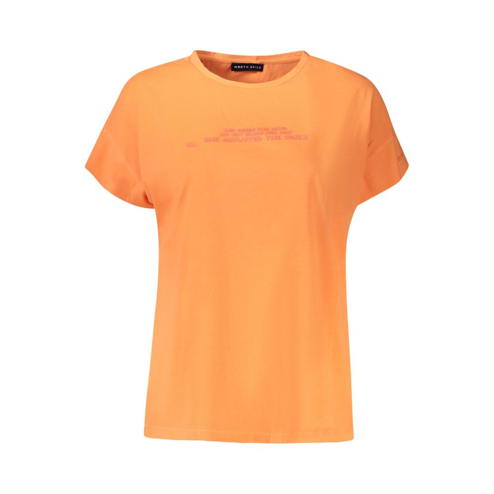 Arancione Cotton Women T-Shirt