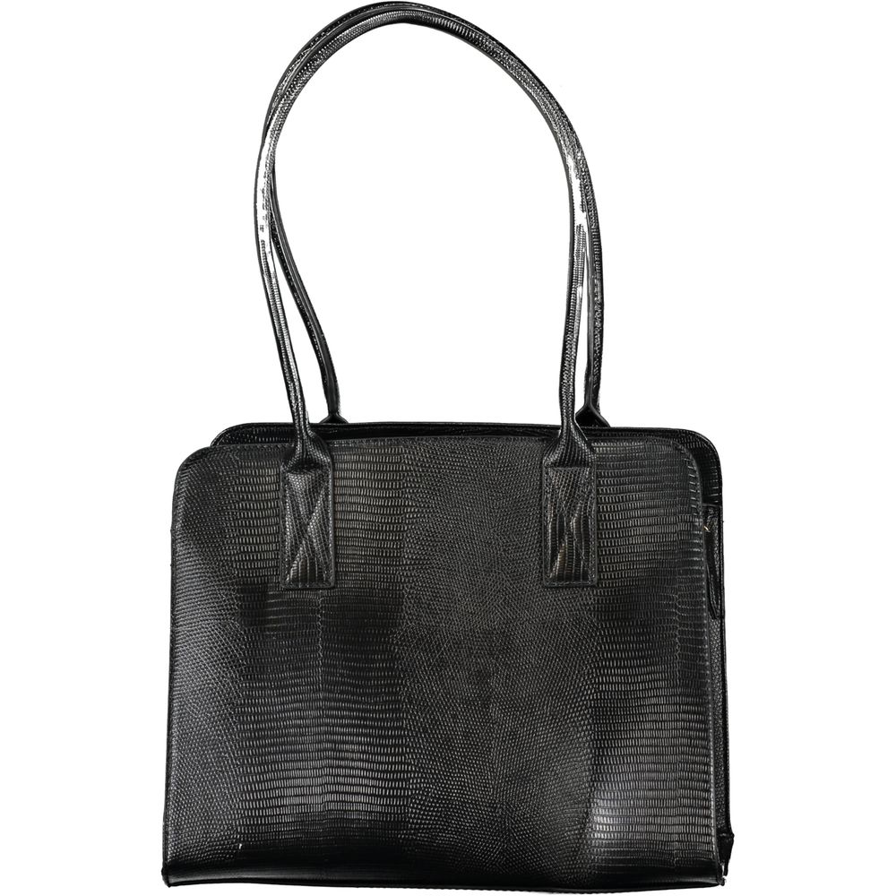 Black Polyurethane Women's Bag