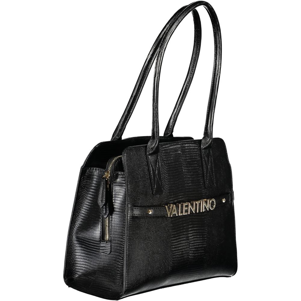 Black Polyurethane Women's Bag
