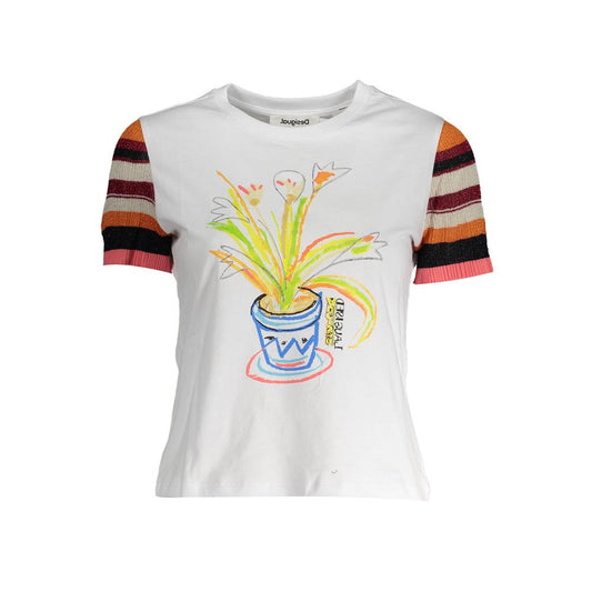 Bianco Cotton Women T-Shirt