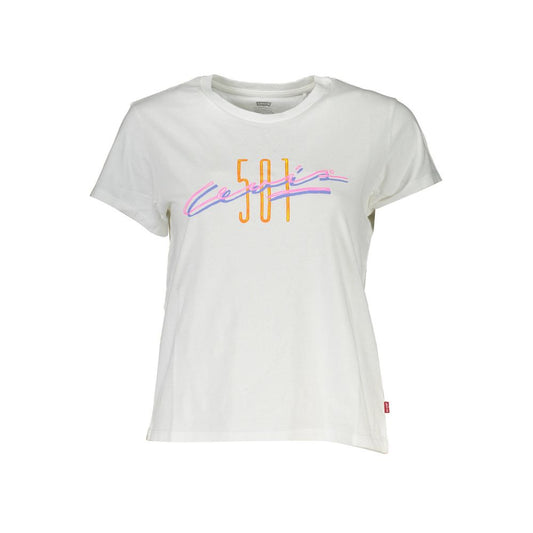 White Cotton Women's T-Shirt