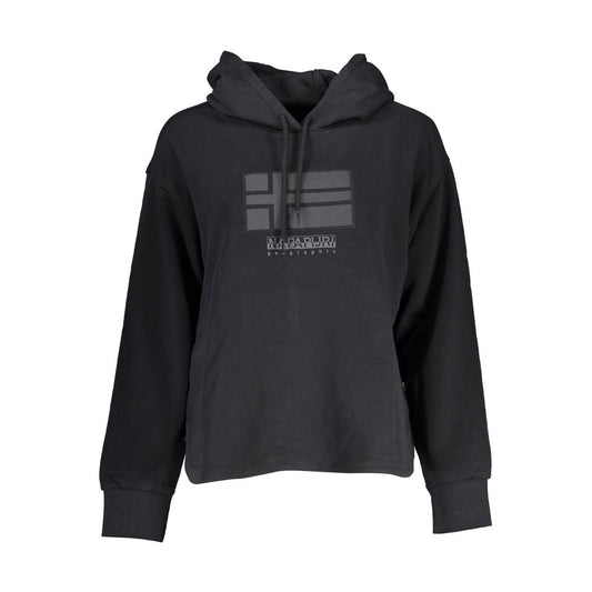Black Cotton Women's Hoodie