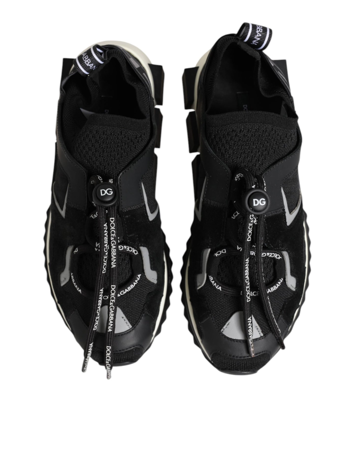 Black White Logo Sorrento Sneakers Shoes